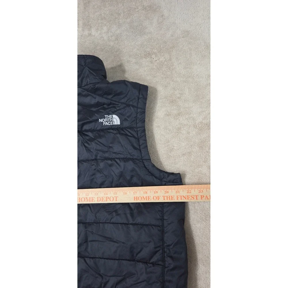 The North Face Primaloft Puffer Vest Men's Medium Black Quilted Full Zip GOOD
